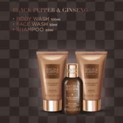 Baylis & Harding Signature Men's Black Pepper & Ginseng Gift Set Vīriešu ķermeņa kopšanas komplekts ar kosmētikas somiņu