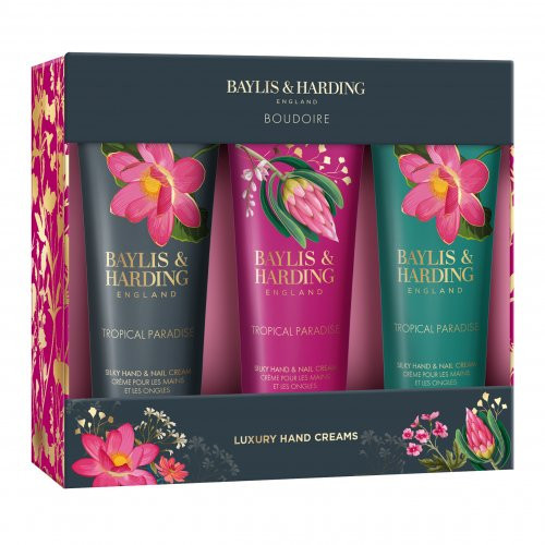 Baylis & Harding Boudoire 3 Hand Cream Set Roku krēmu komplekts 3x50ml