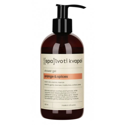 Spalvoti Kvapai Shower Gel Orange&Spices Dušas gēls 250ml