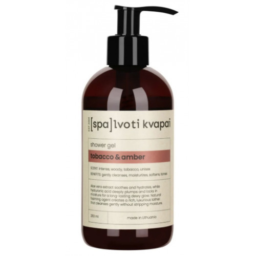 Spalvoti Kvapai Shower Gel Tobbacco & Amber Dušas gēls 250ml