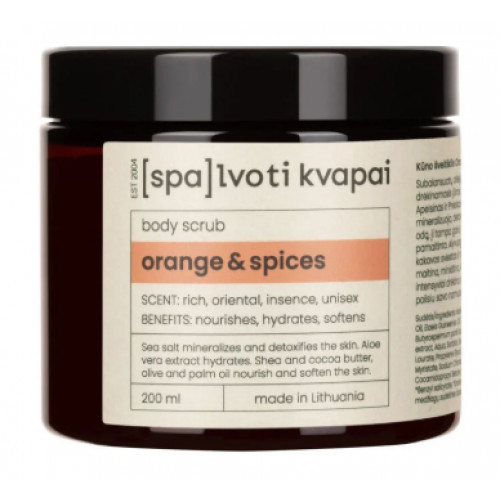 Spalvoti Kvapai Body Scrub Ķermeņa skrubis 200ml