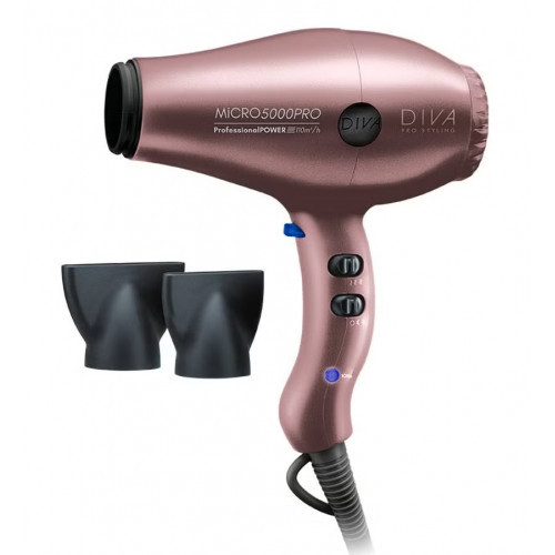 Diva Pro Styling Micro 5000 Pro Dryer Matu fēns Black