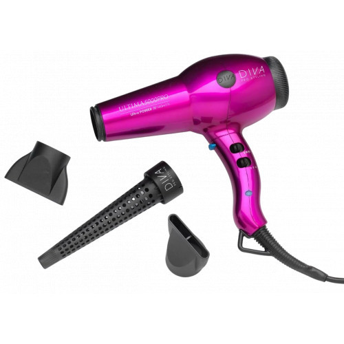 Diva Pro Styling Ultima 5000 Pro Hair Dryer Matu fēns Black