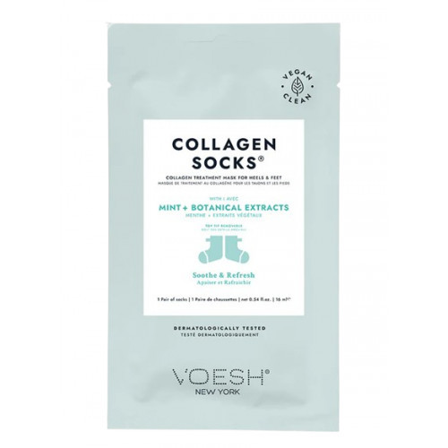 VOESH Collagen Socks Peppermint Kāju maska ​​ar piparmētru 1 pair