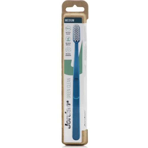 Jordan Green Clean Medium Toothbrush Vidēji cieta zobu birste Pink