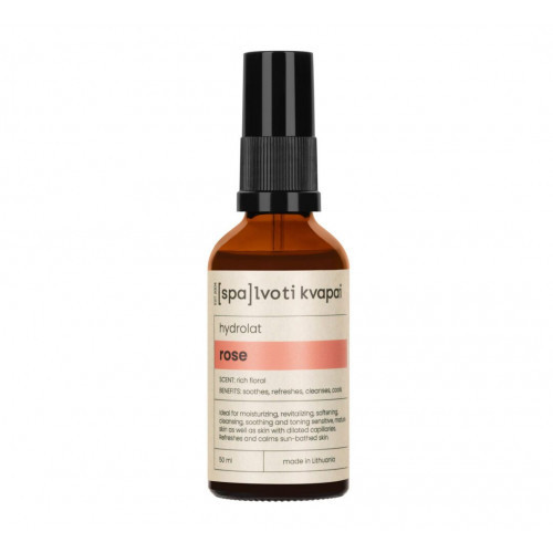 Spalvoti Kvapai Rose Hydrolat Rožu hidrolāts 50ml