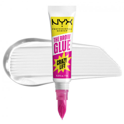NYX Professional Makeup The Brow Glue Crazy Lift Brow Lamination Gel Uzacu līme Clear
