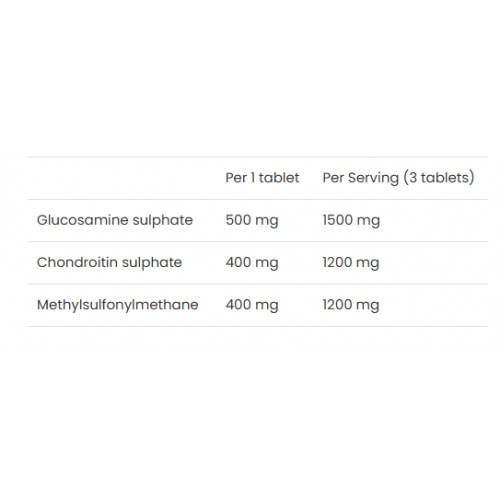 VPLab Nutrition UltraVit Glucosamine Chondroitin MSM Uztura bagātinātājs 90 kapsulas
