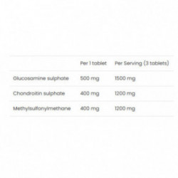 VPLab Nutrition UltraVit Glucosamine Chondroitin MSM Uztura bagātinātājs 90 kapsulas