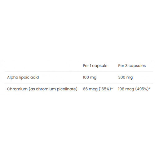 VPLab Nutrition Alpha Lipoic Acid Alfa lipoīnskābe 90 kapsulas