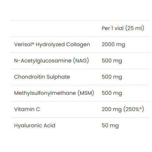 VPLab Nutrition Collagen Flex Šķidrais komplekss ar Verisol kolagēnu 7x25ml