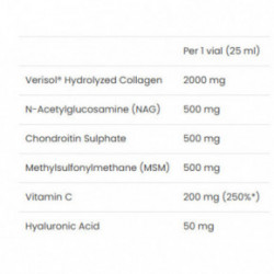 VPLab Nutrition Collagen Flex Šķidrais komplekss ar Verisol kolagēnu 7x25ml