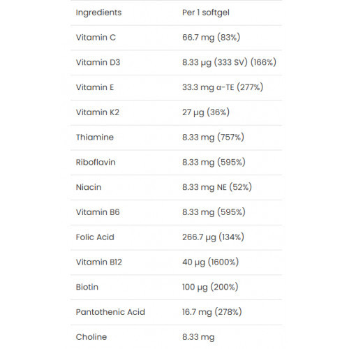 VPLab Nutrition Ultra Women`s Multivitamin Formula Multivitamīnu komplekss sievietēm 90 kapsulas