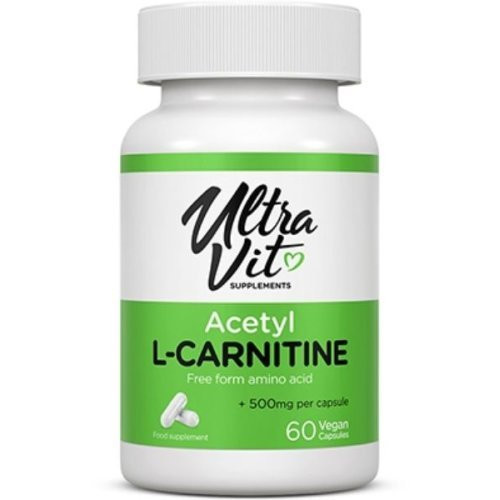 VPLab Nutrition Nutrition UltraVit Acetyl-L-Carnitine Uztura bagātinātājs vielmaiņas uzlabošanai 60 kapsulas