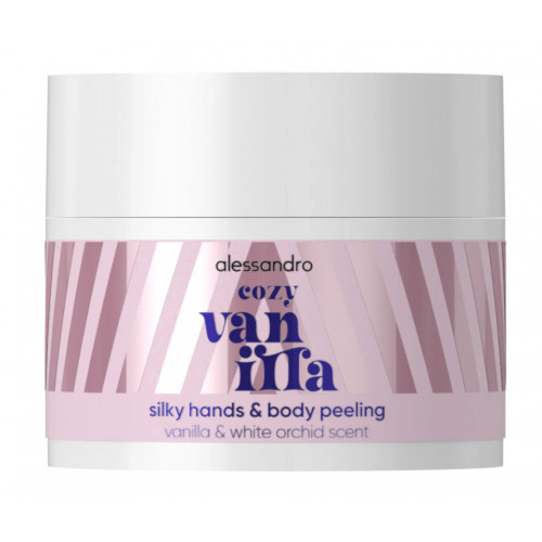 Alessandro Cozy Vanilla Silky Hands & Body Peeling Ķermeņa un roku skrubis 50ml