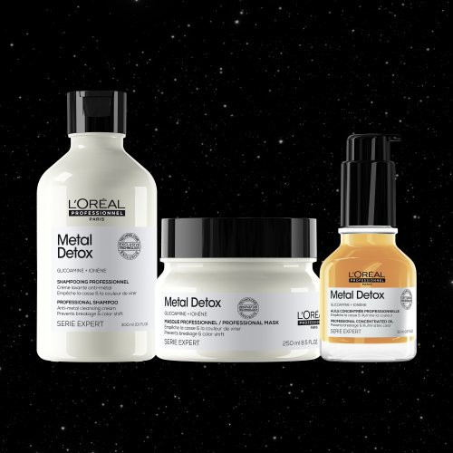 L'Oréal Professionnel Meteora Metal Detox TRIO Komplekts visiem matu tipiem.