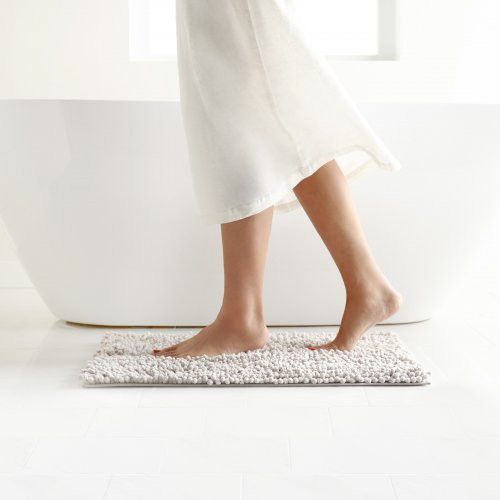 Norwex Chenille Floor Mat Šenila vannas paklājiņš Oatmeal