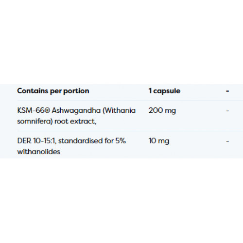 Osavi Ashwagandha KSM-66 Uztura bagātinātājs Ašvaganda 60 kapsulas