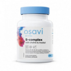 Osavi B-Complex with Choline & Inositol Uztura bagātinātājs ar holīnu un inozitolu 60 kapsulas