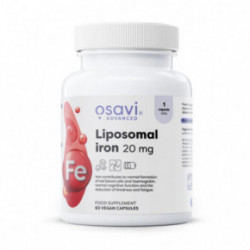 Osavi Liposomal Iron 20 mg Uztura bagātinātājs liposomālā dzelzs 60 kapsulas