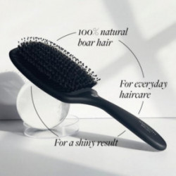 HH Simonsen Paddle Smooth Brush Matu suka ar dabīgiem sariem Black