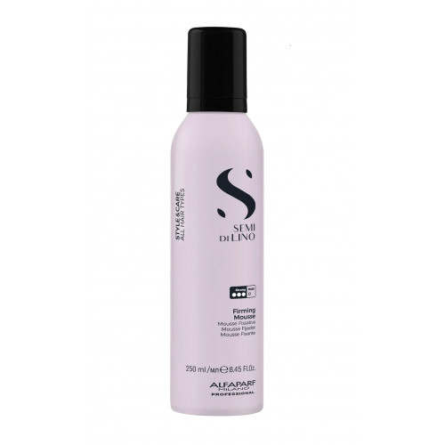 AlfaParf Milano Semi Di Lino Styling Illuminating Strong Mousse Stipras fiksācijas matu putas 250ml