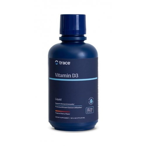 Trace Minerals Fast-Absorbing Liquid Vitamin D3 5000TV Šķidrais D3 vitamīns 473 ml