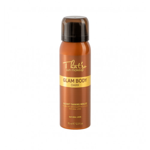 That'so Sun Makeup Glam Body Mousse Dark Izsmidzināmās pašiedeguma putas (DHA 6%) 150ml