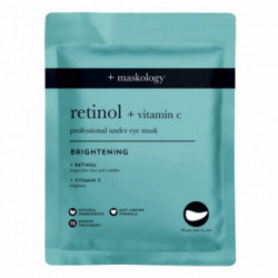 Maskology Retinol + Vitamin-C Professional Under Eye Mask Acu maskas 3 Paires