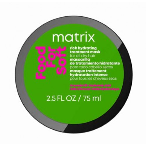 Matrix Food For Soft Hair Mask For Intense Hydration Matu maska intensīvai mitrināšanai 500ml