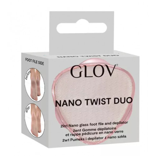 Glov Mini Nano Twist Duo Pēdu vīle un matu noņemšanas rīks 1gab.