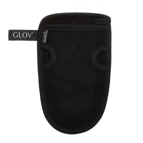 Glov Men's Exfoliation and Body Washing Glove Vīriešu skrubēšanas un ķermeņa mazgāšanas cimdš Black