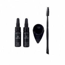 Didier Lab Hybrid Liquid Stain Brow & Lash Kit Uzacu un skropstu krāsošanas komplekts Black