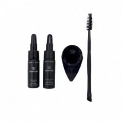 Didier Lab Hybrid Liquid Stain Brow & Lash Kit Uzacu un skropstu krāsošanas komplekts Black