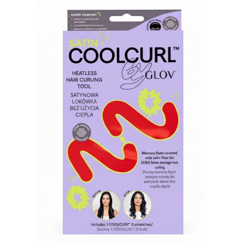 Glov Cool Curl Hair Curling Tool Matu loku lenta Black