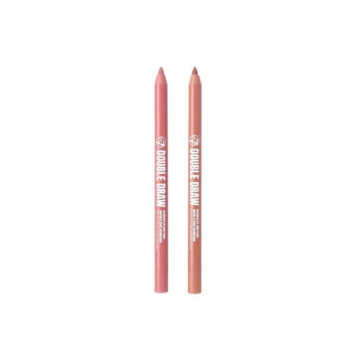 W7 Cosmetics Double Draw Lip Contour Duo Liners Lūpu kontūru zīmuļu duets Light 