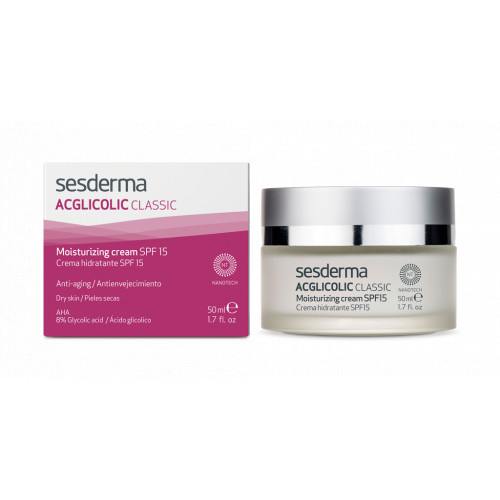 Sesderma Acglicolic Classic Moisturizing Cream SPF15 Mitrinošs krēms ar SPF 15 50ml