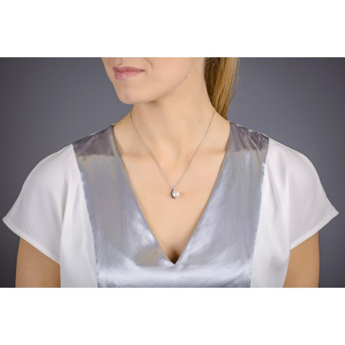 Nilly Kaklarota ar pērļu kulonu (Ag925) KS319473