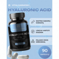 Vitalharmony Hyaluronic Acid 70 mg Hialuronskābe 90 kapsulas
