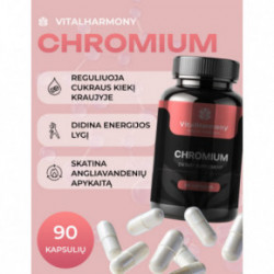 Vitalharmony Chromium Hroma uztura bagātinātājs 90 kapsulas