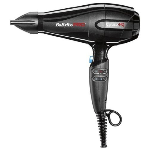 BaByliss PRO Pro Caruso HQ Hairdryer Profesionāls matu fēns ar jonu ģeneratoru Black