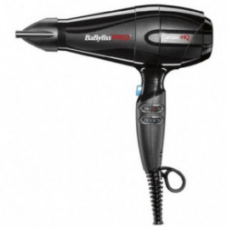 BaByliss PRO Pro Caruso HQ Hairdryer Profesionāls matu fēns ar jonu ģeneratoru Black