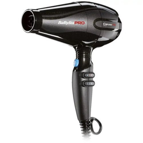 BaByliss PRO Pro Caruso HQ Hairdryer Profesionāls matu fēns ar jonu ģeneratoru Black