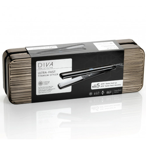 Diva Pro Styling Ultra Fast Titanium Professional Straightener Taisnotājs ar titāna plāksnēm 1gab.