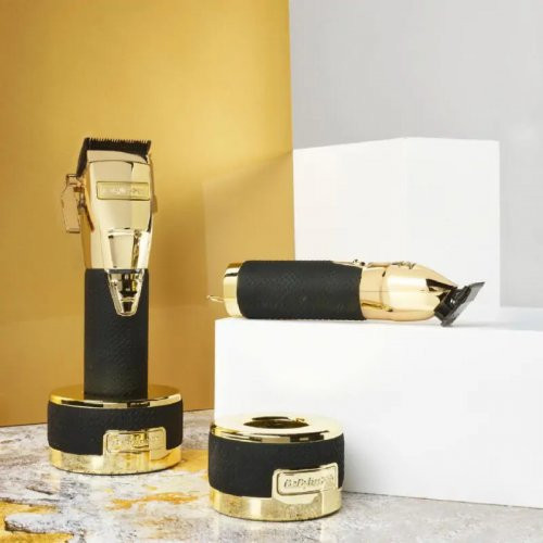 BaByliss PRO Boost Skeleton Charging Base Bezvadu konturēšanas mašīnas – trimmera uzlādes statīvs Gold