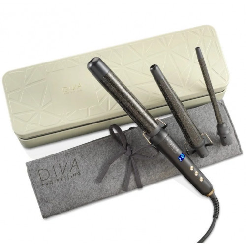 Diva Pro Styling Precious Metals Gold Dust Multi-Wand Matu lokšķēres 1gab.