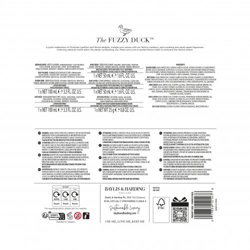 Baylis & Harding The Fuzzy Duck Winter Wonderland Luxury Pamper Gift Set Svinīgs ķermeņa kopšanas komplekts