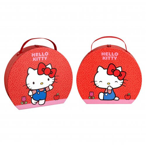 Hello Kitty Round Makeup Case Skaistumkopšanas komplekts 1gab.