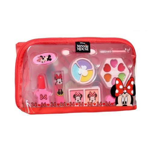 Disney Minnie Mouse Makeup Toiletry Bag Komplekts ar kosmētikas somiņu 1gab.