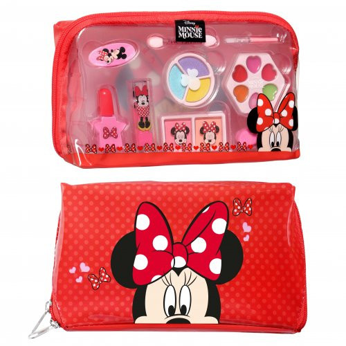 Disney Minnie Mouse Makeup Toiletry Bag Komplekts ar kosmētikas somiņu 1gab.